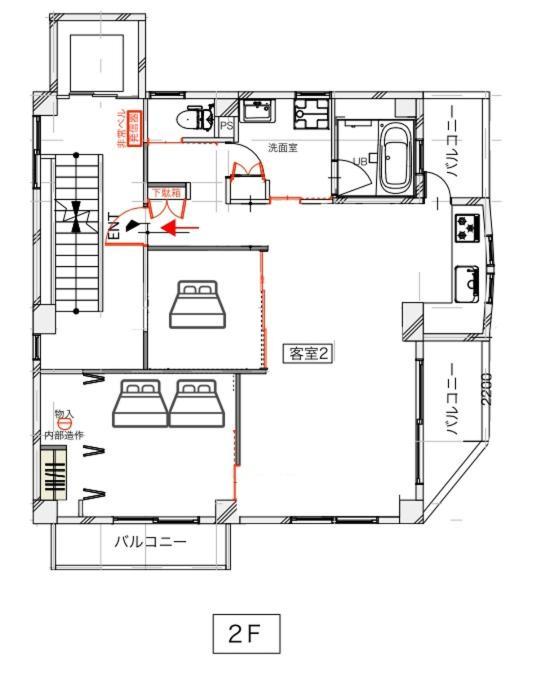 Suite Room Paypayヤフオクドーム Darinホークス通り2F Fukuoka  Exteriör bild